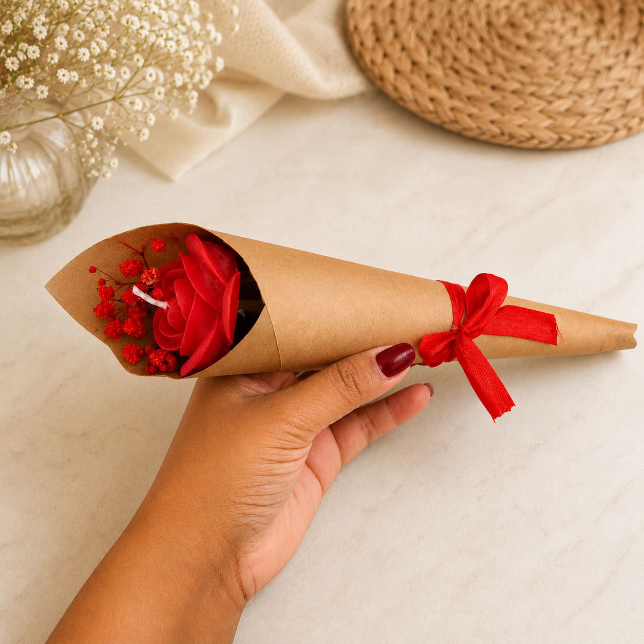 Rose Bouquet Candle