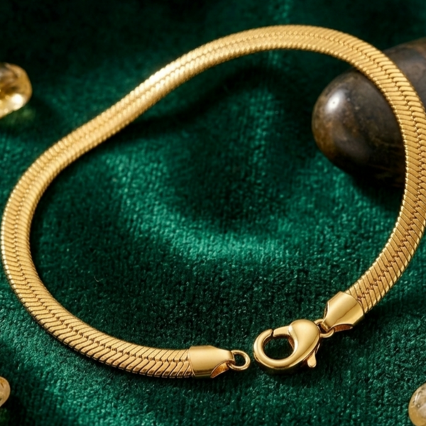 BL115_Gilded Ridge Gold Bracelet