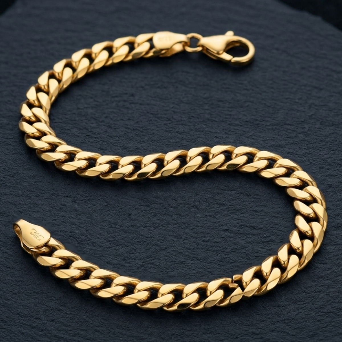 MB128_Classic Gold Miami Cuban Link Bracelet