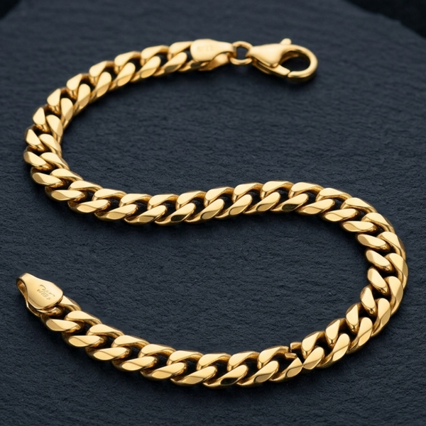 MB128_Classic Gold Miami Cuban Link Bracelet