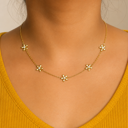 NL55_Five-Flower Link Chain