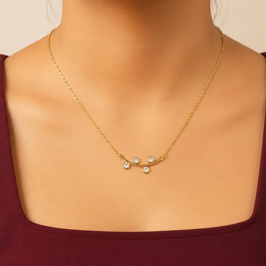 NL71_Stone Branch Smile Chain