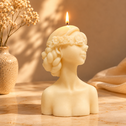 Sculpted Bust Candle
