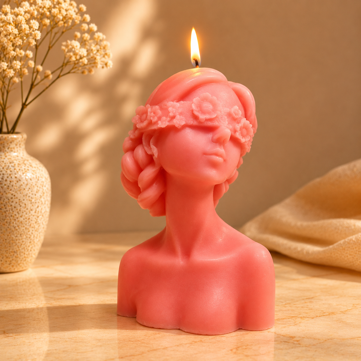 Sculpted Bust Candle