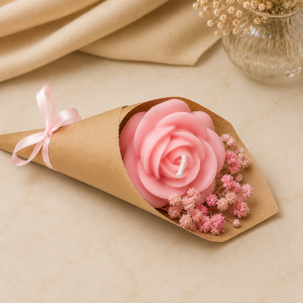 Rose Bouquet Candle