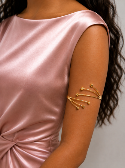 AC83_Golden Glissando Arm Cuff