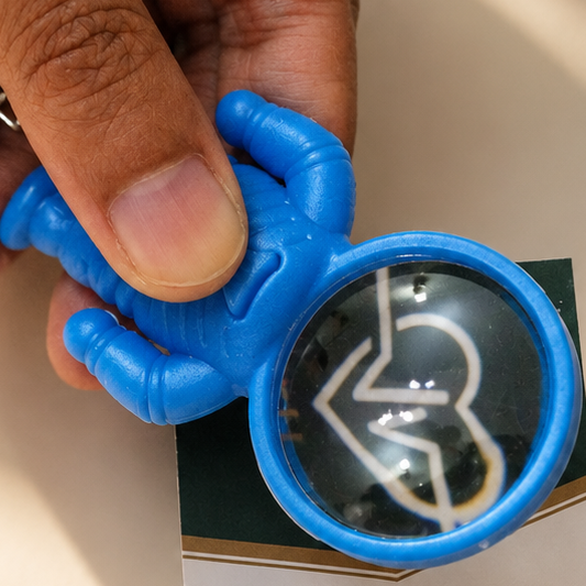 LT39_Astronaut Spaceman Pocket Magnifier Keychain