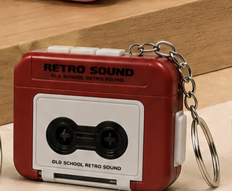 Tape Recorder Keychain