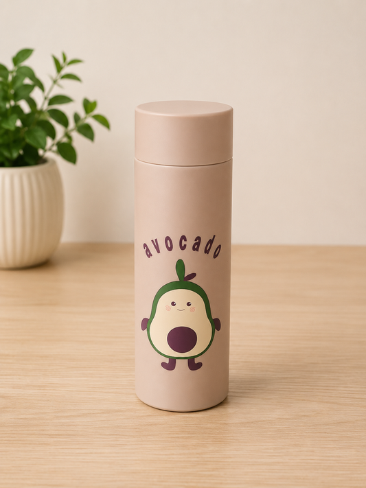 Cute Pastel Beige Avocado Bottle