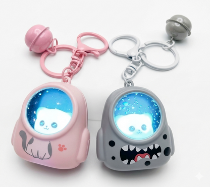 LT95_Astro-Kitty Space Capsule Keychain
