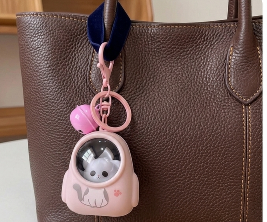 LT95_Astro-Kitty Space Capsule Keychain