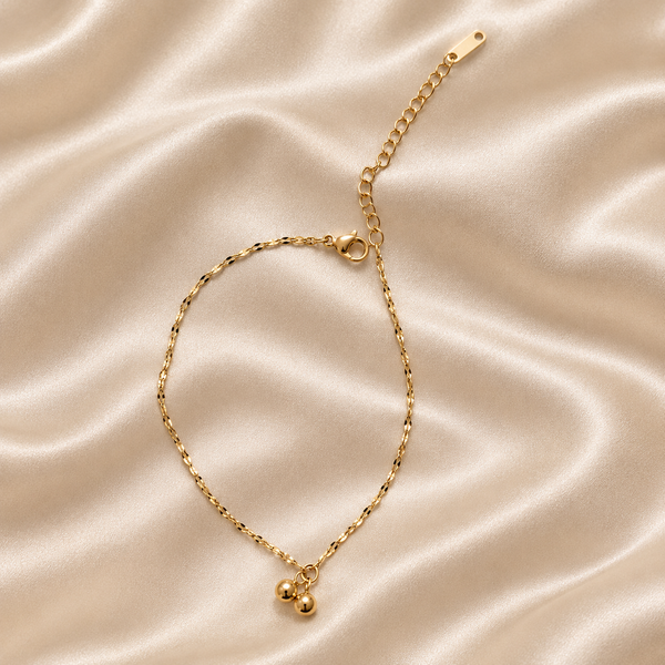 Twisted chain Dangle Anklet(Pair)